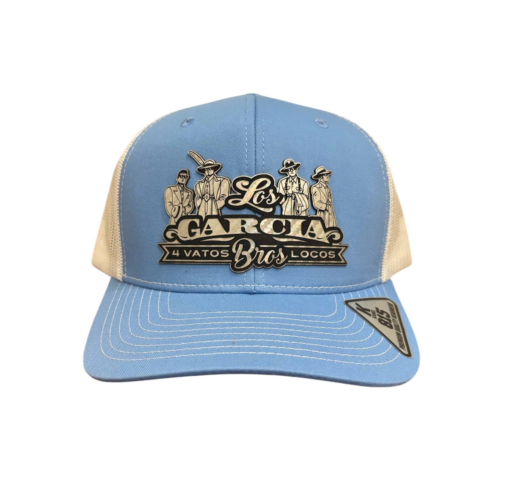Blue and White Cap