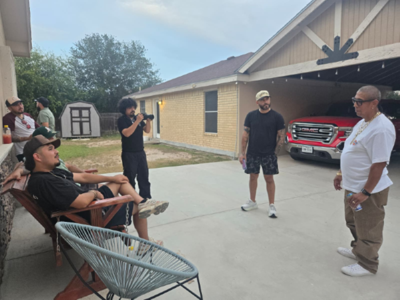 Los Garcia Bros behind the scenes