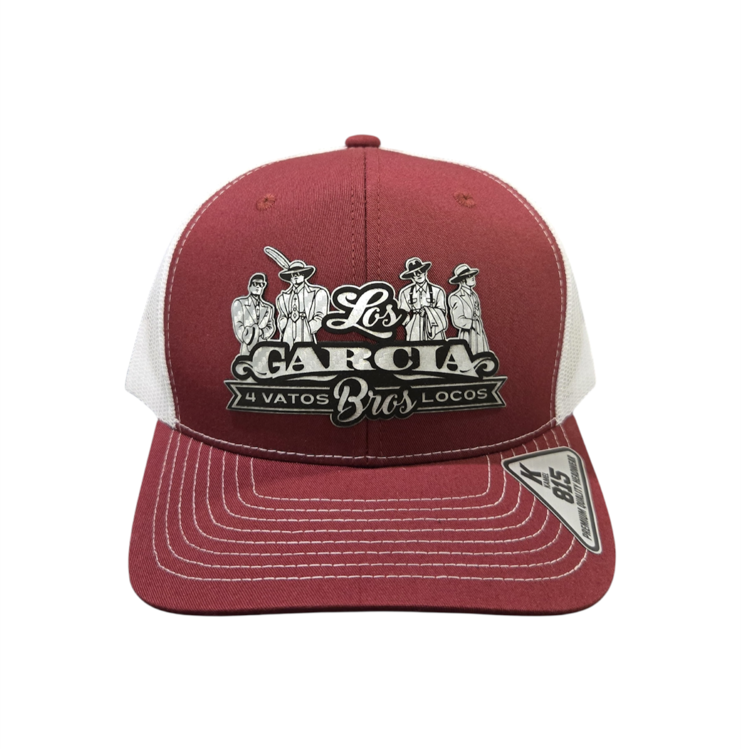 Maroon and White 4 Vatos Locos Cap