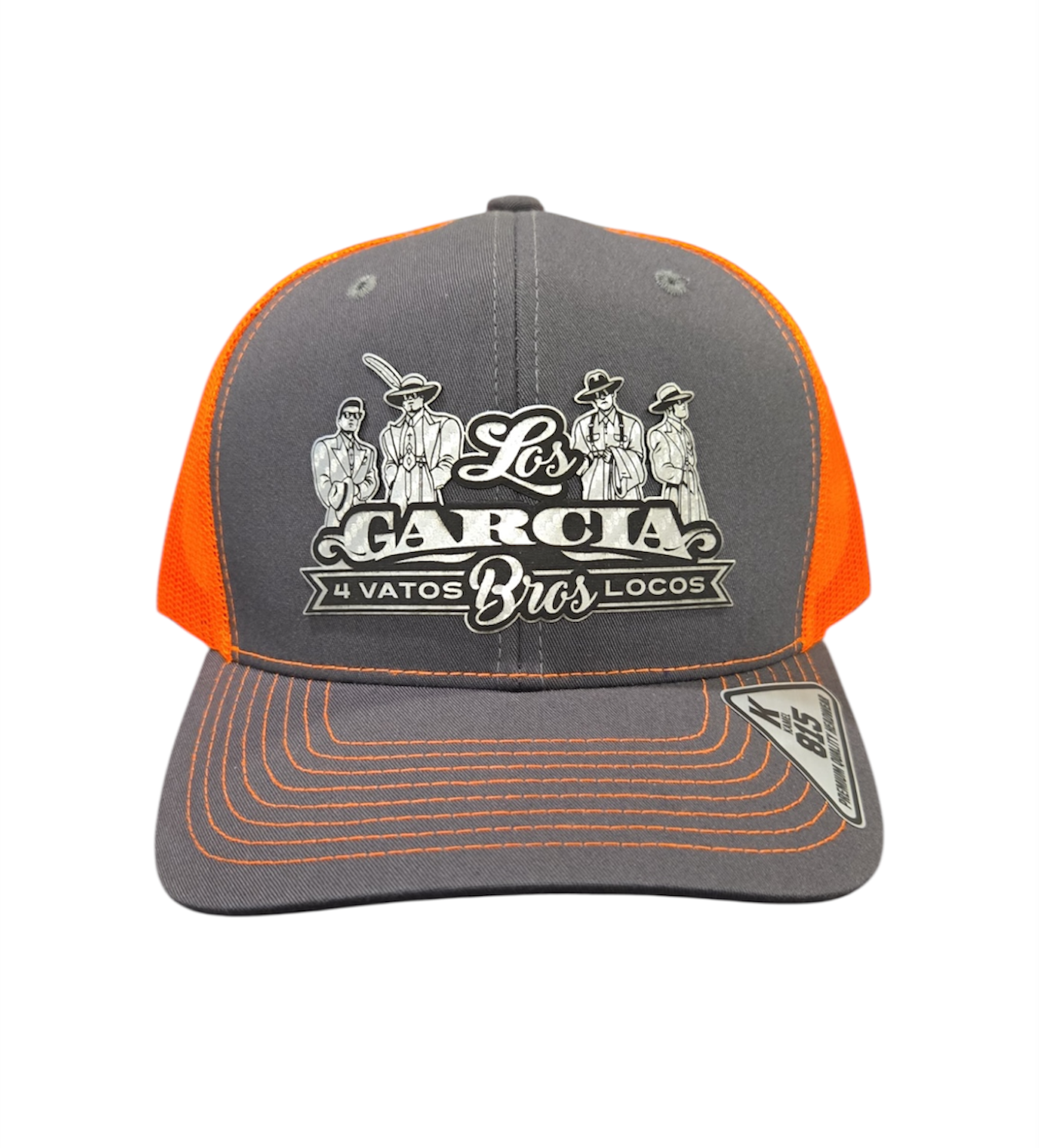 Orange and Gray 4 Vatos Locos Cap