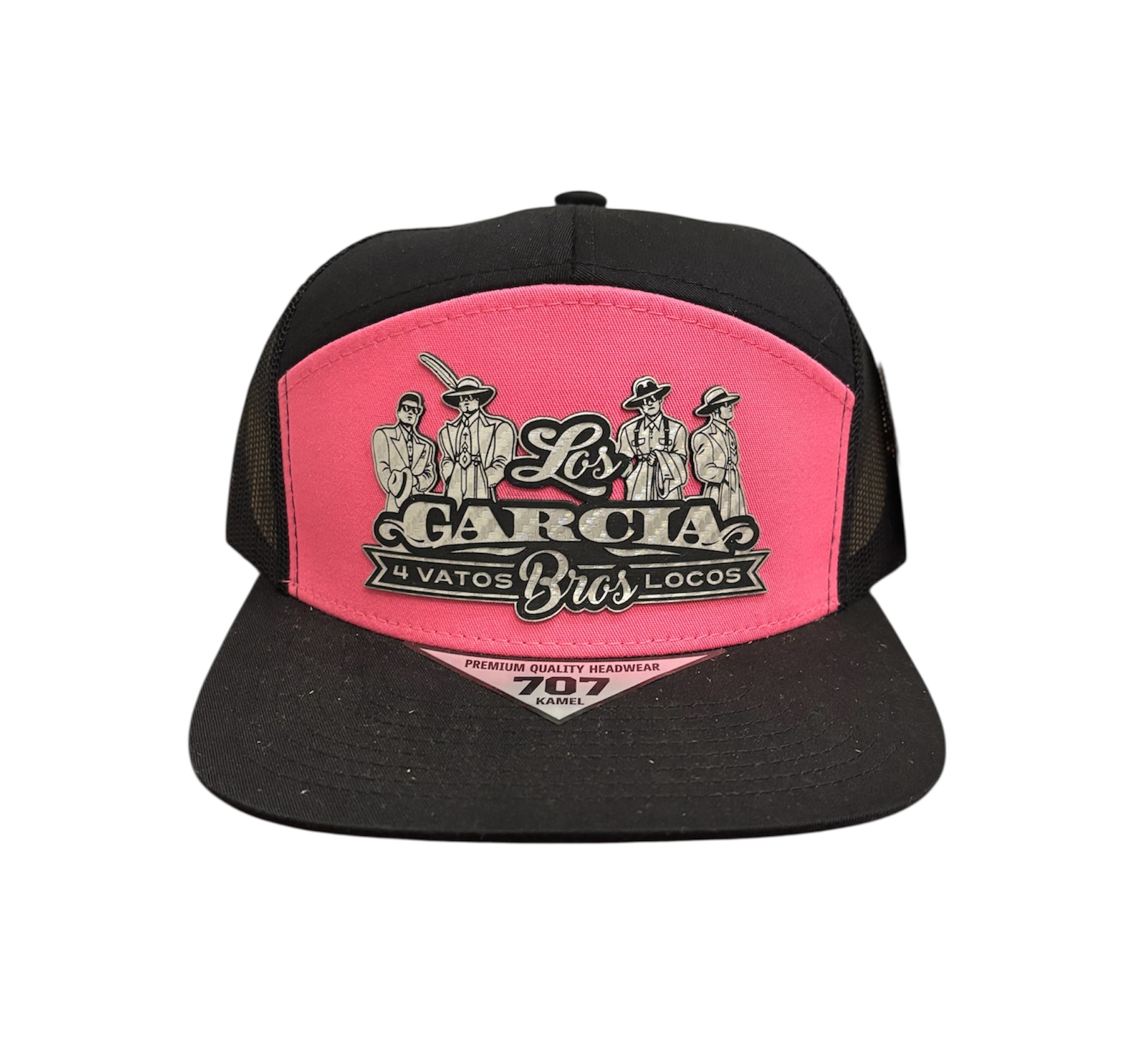 Pink and Black Cap