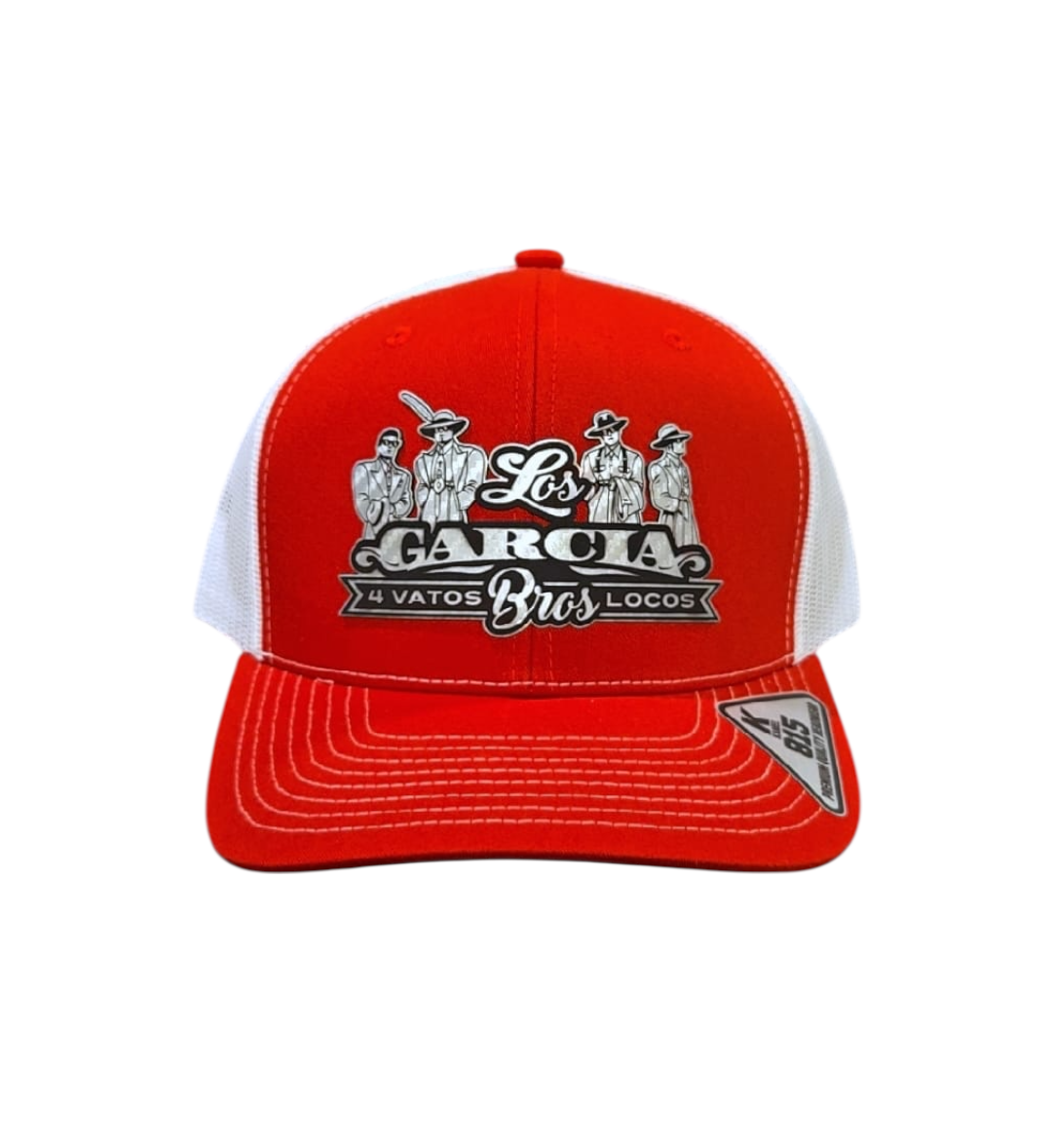 Red and White 4 Vatos Locos Cap