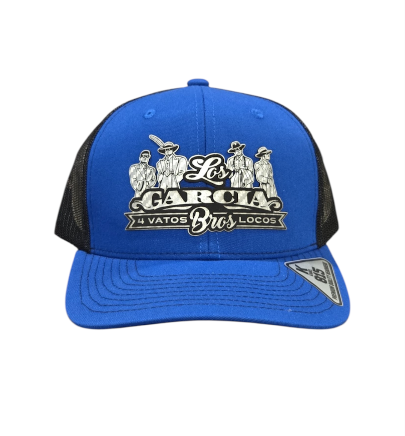 Royal Blue and Black 4 Vatos Locos Cap