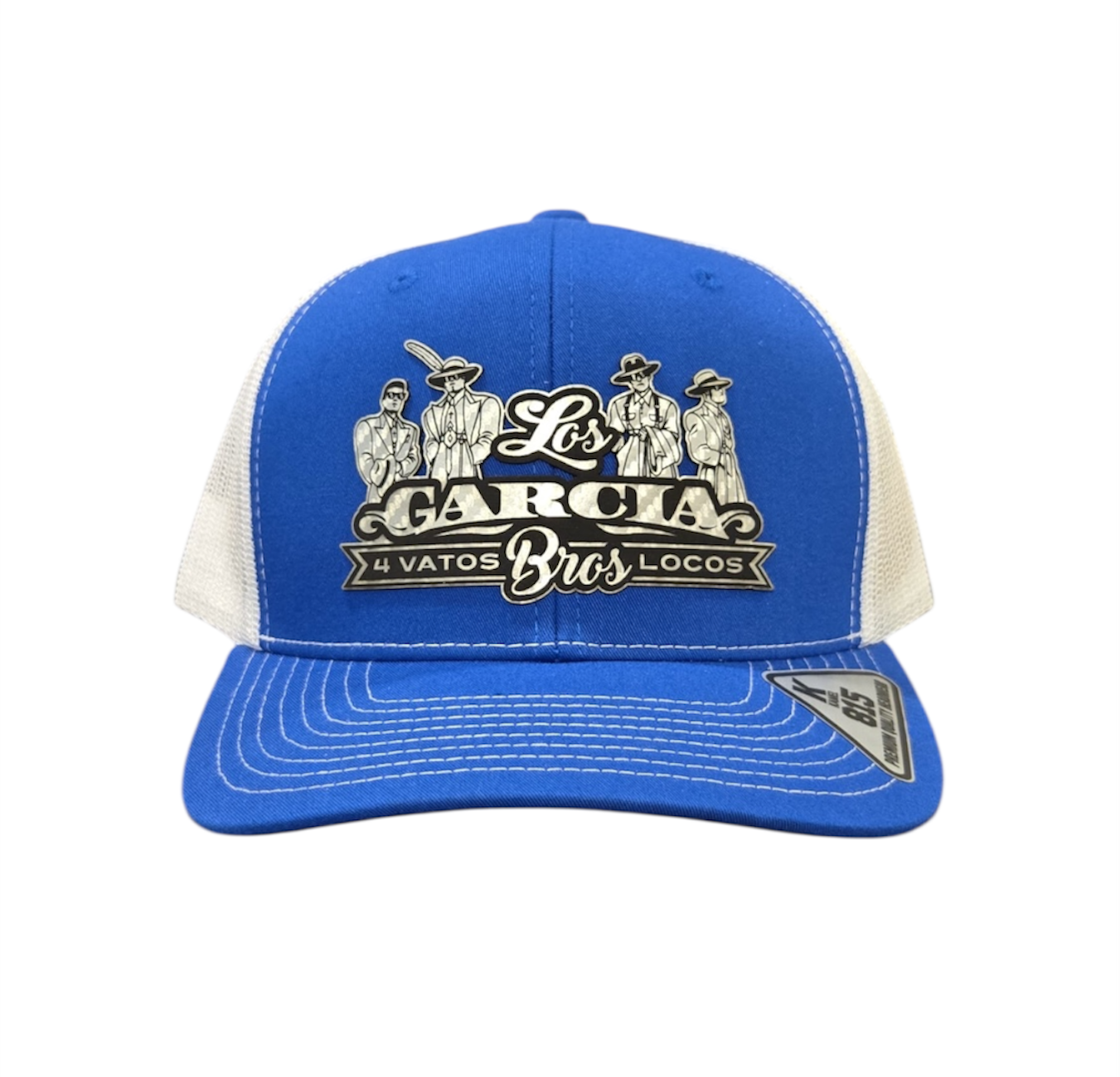 Royal Blue and White 4 Vatos Locos Cap